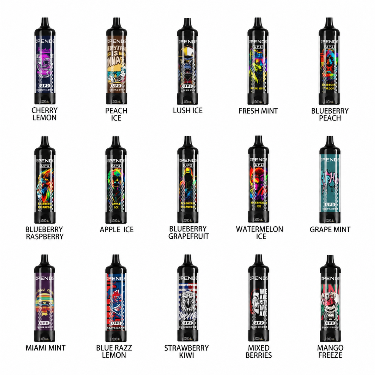 UPENDS UP8 60K 30ml ALL 15 FLAVORS